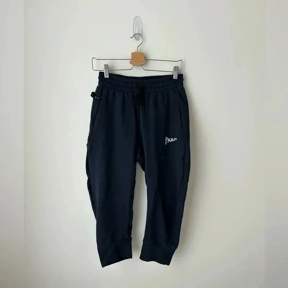 adidas x Parley Navy Joggers 7/8 Tapered Pants Unisex XS S Athleisure
